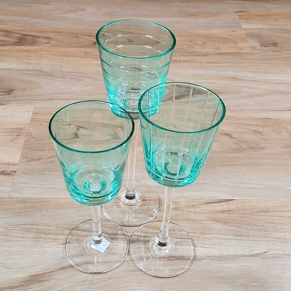 🩵PartyLite Santorini Stemmed Tealight/Votive Candle Holder Trio - Picture 6 of 12